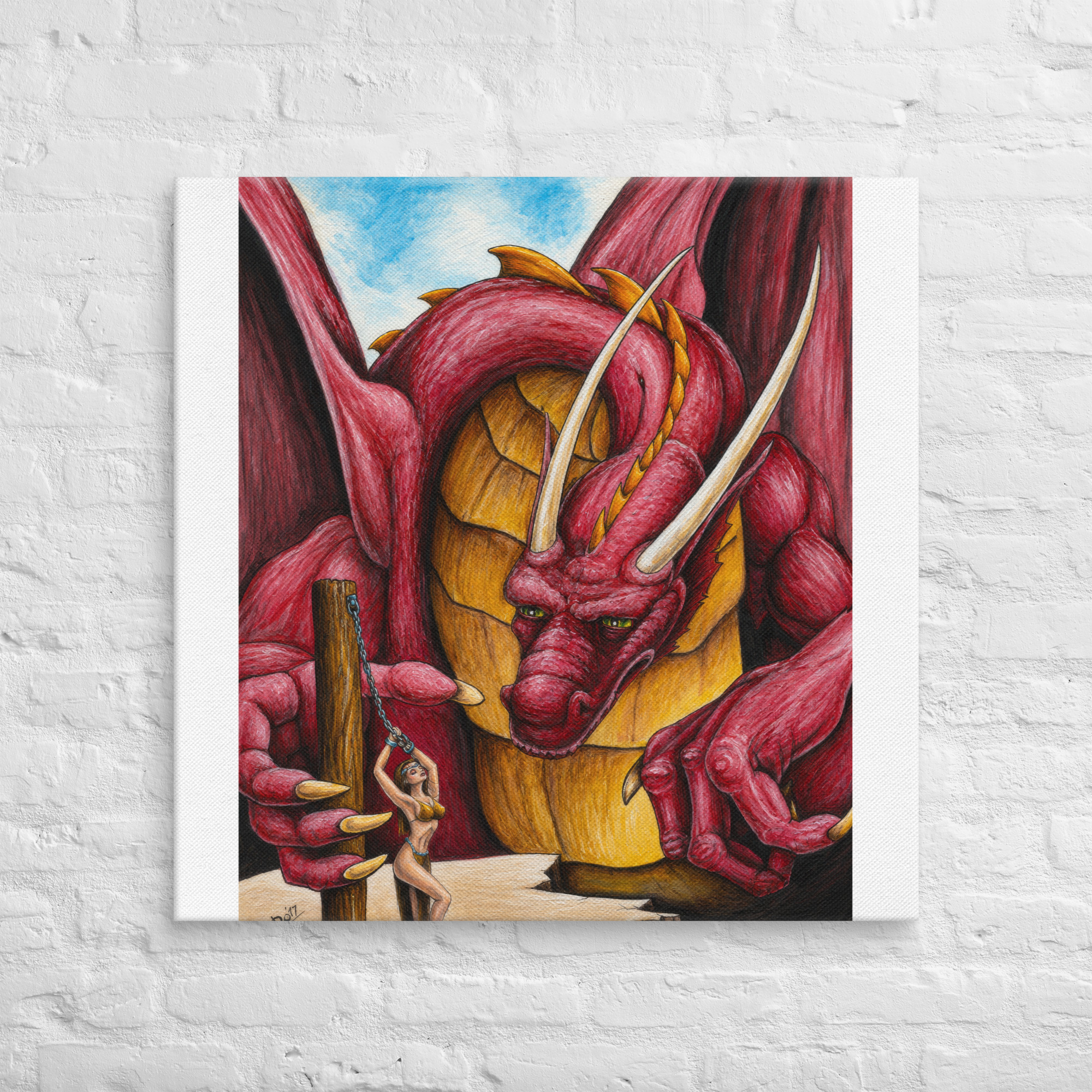 A dragon's obsession Canvas