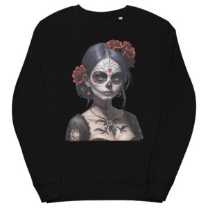 Day of the Dead Girl style 1  Unisex organic sweatshirt