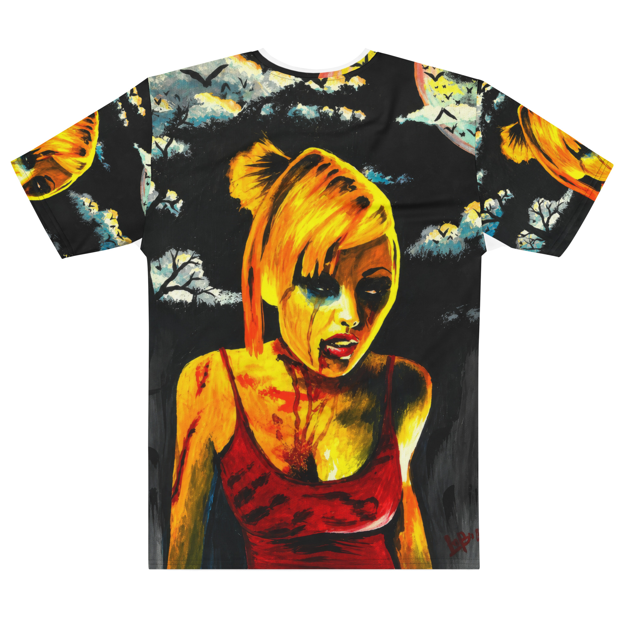 Zombie Girl Men’s cotton crew neck t-shirt