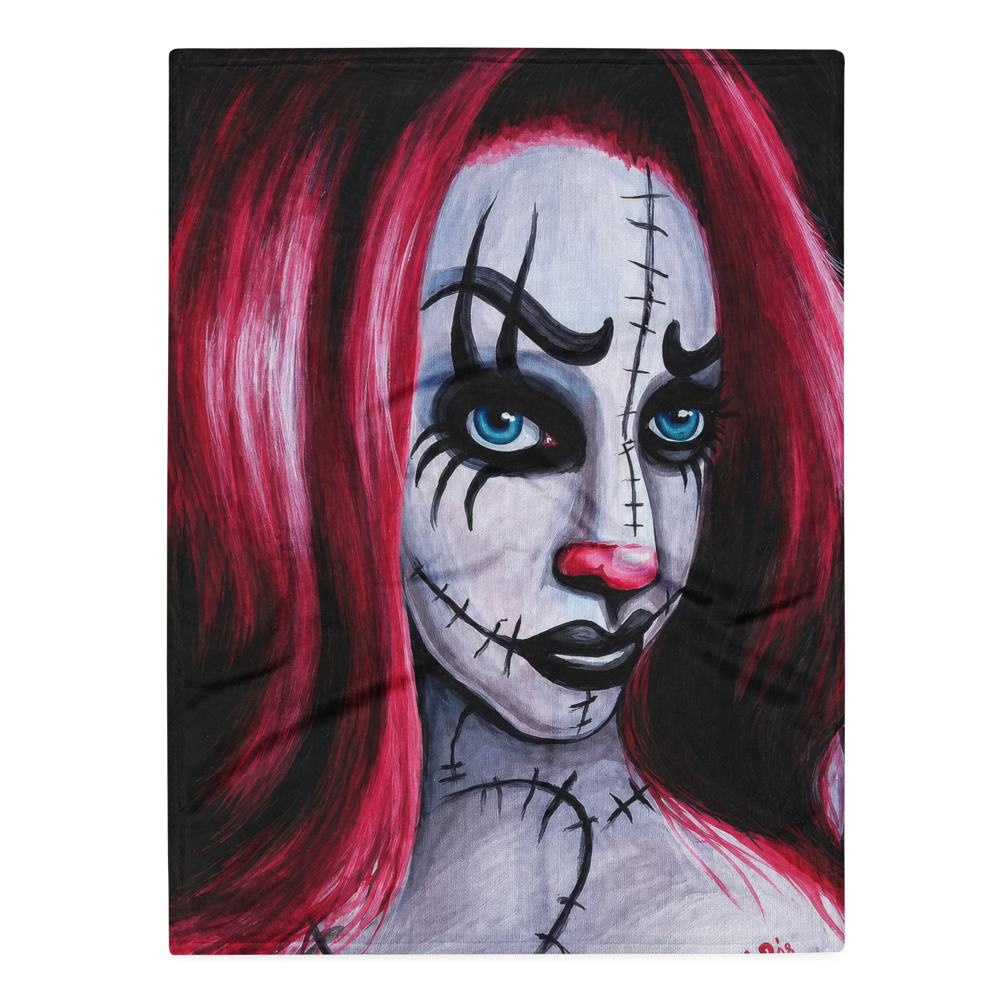 Stitch Clown Girl Throw Blanket - Image 5