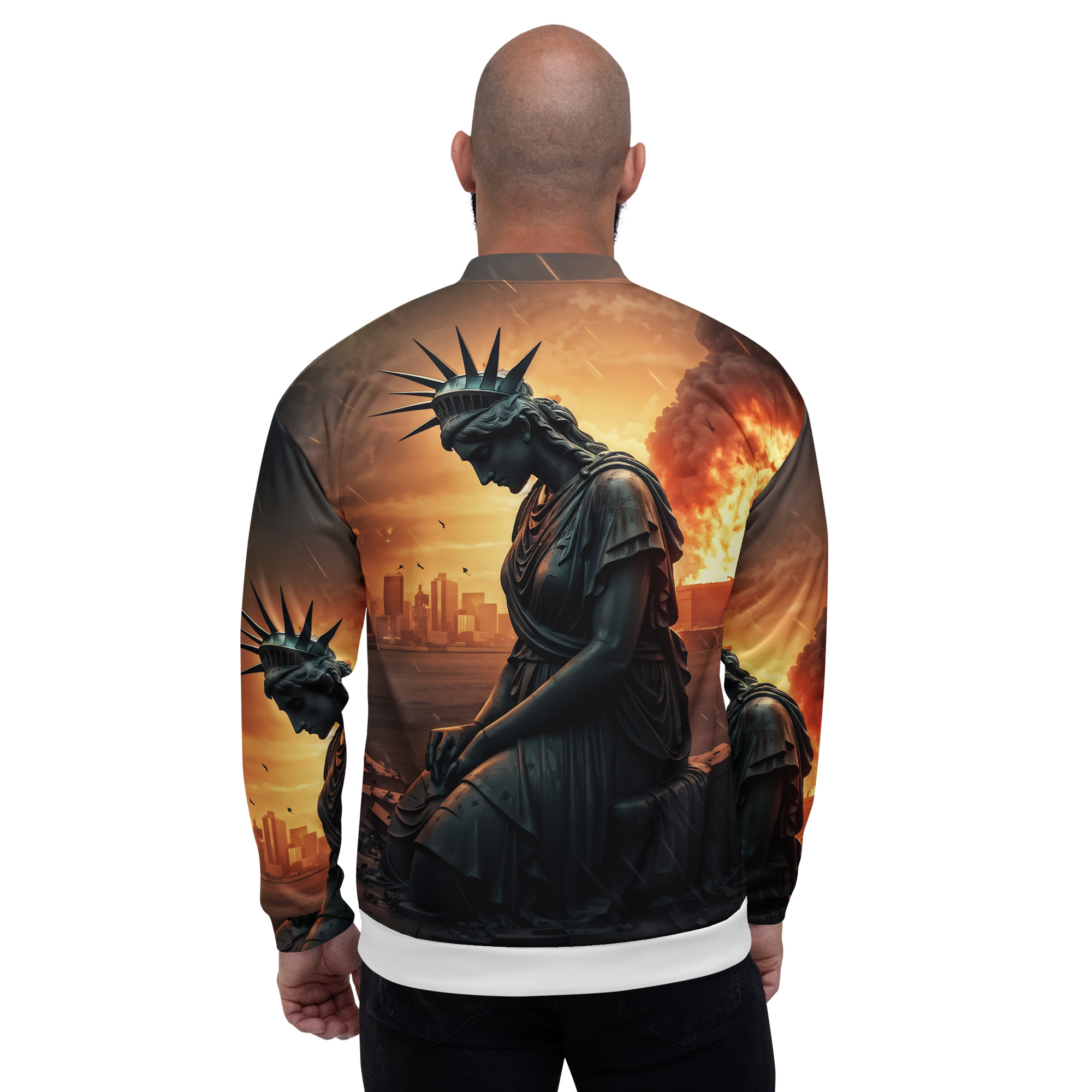 The Death of Liberty Unisex Bomber Jacket - Image 2