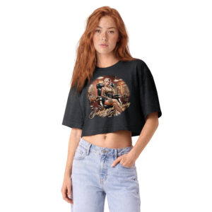 Inked and Sexy Women’s garment dye cropped tee