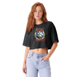 Lobosdesigns Women’s garment dye cropped tee