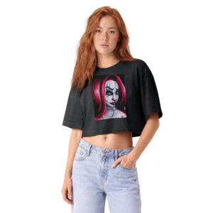 Clown Girl Women’s garment dye cropped tee